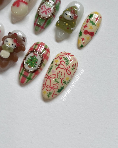 Hello Kitty Christmas Press-on Nails