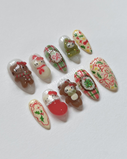 Hello Kitty Christmas Press-on Nails