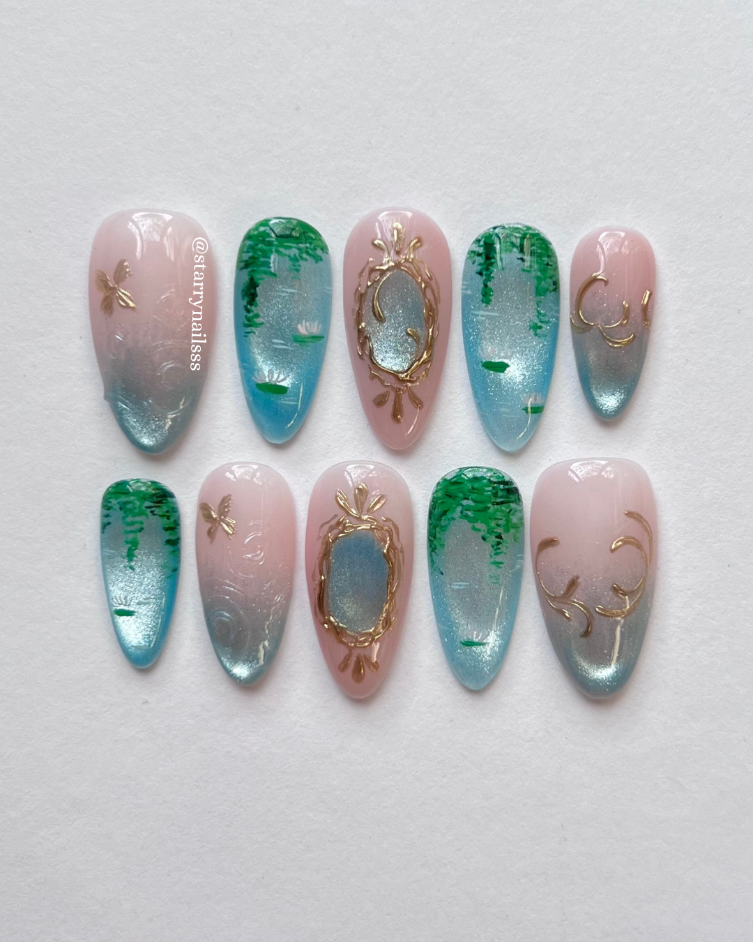 Lily Pond Press-on Nails